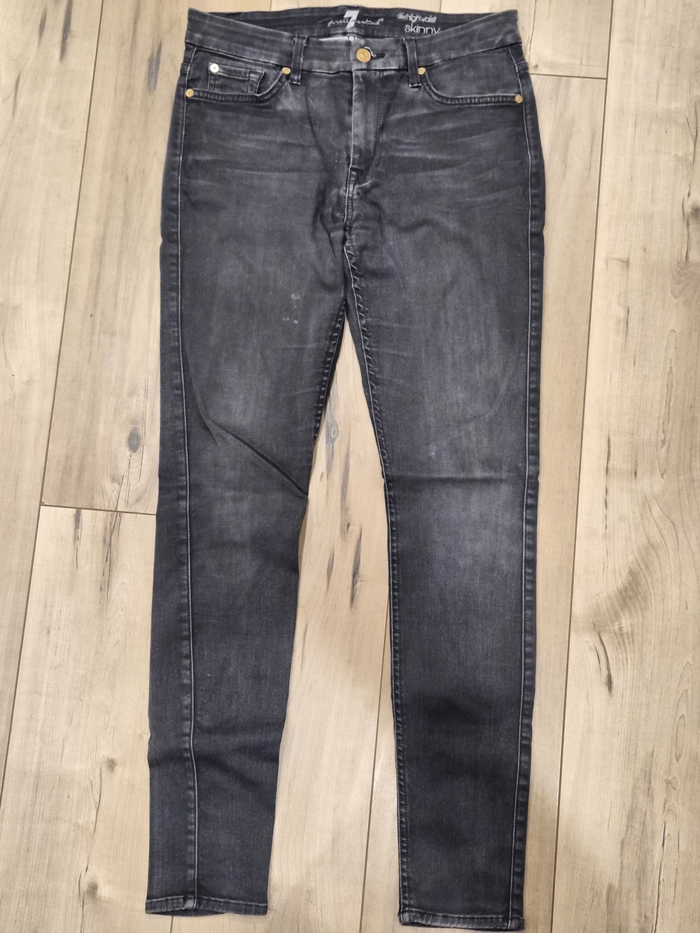 7 For All Mankind Dark Grey Skinny jean